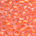 Rocailles kristall leucht orange, Inhalt 14 g Größe 11/0, böhmisch