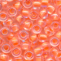 Rocailles kristall leucht orange, Inhalt 6 g...