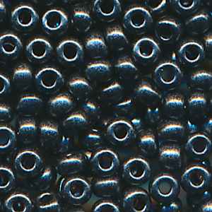 Rocailles schwarz grau lüster, Inhalt 8 g, Größe 10/0, böhmisch*
