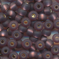 Rocailles violett matt Silberblatt, Inhalt 9 g,...