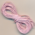 Baumwollschnur rosa gewachst, 4 m, Gr&ouml;&szlig;e 1 mm
