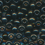 Rocailles tief gr&uuml;n iris, Inhalt 16 g, Gr&ouml;&szlig;e 6/0 (4,0 mm). b&ouml;hmisch