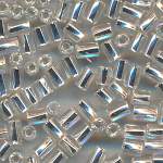 Stiftperlen kristall Silbereinzug, Inhalt 14 g, Gr&ouml;&szlig;e 2,0 mm, b&ouml;hmisch