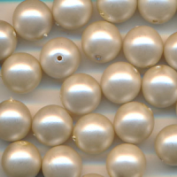 Wachsperlen silber-weiß matt metallic, Inhalt 25...