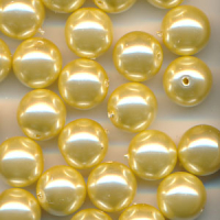 Wachsperlen cream gold, Inhalt 25 Stück,...