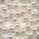 Wachsperlen light perlmutt, Inhalt 40 St&uuml;ck, Gr&ouml;&szlig;e 4 mm, Glasperlen