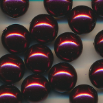 Wachsperlen violett-rot, Inhalt 10 Stück, Größe 11 mm, Glasperlen