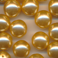 Wachsperlen kupfer-gold, Inhalt 10 Stück,...