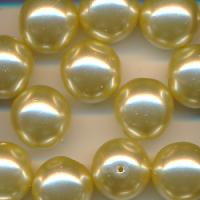 Wachsperlen cream gold, Inhalt 10 Stück,...