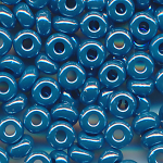 Rocailles blau l&uuml;ster, Inhalt 12 g, Gr&ouml;&szlig;e 10/0 (2,4 mm) b&ouml;hmisch