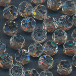 Facettenperlen kristall klar, Inhalt 12 Stück, Größe 8 mm