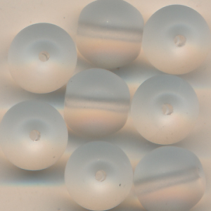 Glasperlen kristall matt, Inhalt 4 Stück, Größe 10 mm