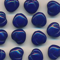 Glasperlen blau, Inhalt 5 Stück, Größe 10...