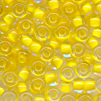 Rocailles kristall gelb lining, Inhalt 7 g,...