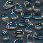 Glasperlen kristall, Inhalt 12 Stück,...