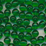 Glasperlen irisch grün, Inhalt 20 Stück, Größe 6 mm, Kugeln