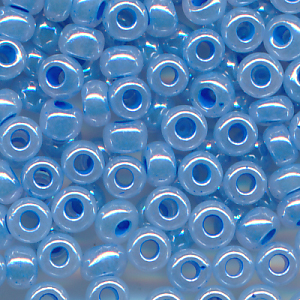 Rocailles blau cylon, Größe 11/0  (2,1 mm), 100 Gramm