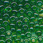 Rocailles lüster klar smaragd-grün