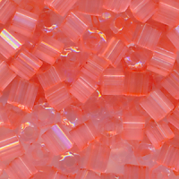 Hexa-Cut-Perlen rosa satin, Inhalt 20 g, Größe...