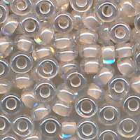 Rocailles kristall lining ocker, Größe 9/0...