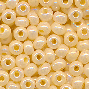Rocailles bone natur, Größe 11/0  (2,1 mm), 20 g