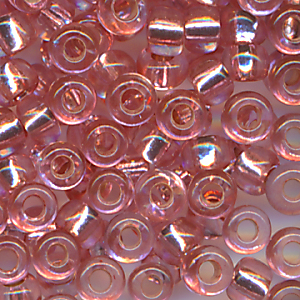Rocailles rose Silberblatt, Inhalt 7 g, Größe 9/0 böhmisch