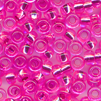 Rocailles pink silber lining, Inhalt 6 g,...