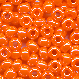 Rocailles mandarine lüster, Inhalt 7 g, Größe 10/0 böhmisch