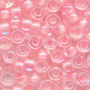 Rocailles kristall rosa, Inhalt 6 g, Größe 11/0 böhmisch*