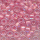 Rocailles rosa kristall, Inhalt 8 g, Größe 11/0, böhmisch