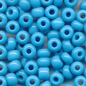Glasperlen ligth blau, Inhalt 20 Stück, Größe 6 mm, böhmisch