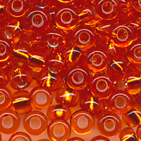 Rocailles orange silber lining, Inhalt 8 g,...
