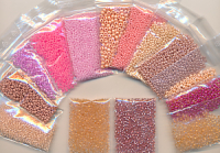 Wundertüte Rocailles rosa rose, Inhalt 50 g, 6-10...