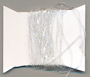 Perlonfaden, Inhalt 1,95 m, Größe 0,5 mm, transparent elastisch