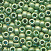 Rocailles grün metallic, Inhalt 7 g,...