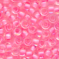 Rocailles rose kristall, Inhalt 7 g, Größe...