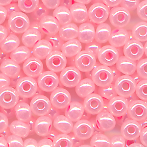 Rocailles rosa cylon, Inhalt 8 g, Größe 10/0. böhmisch